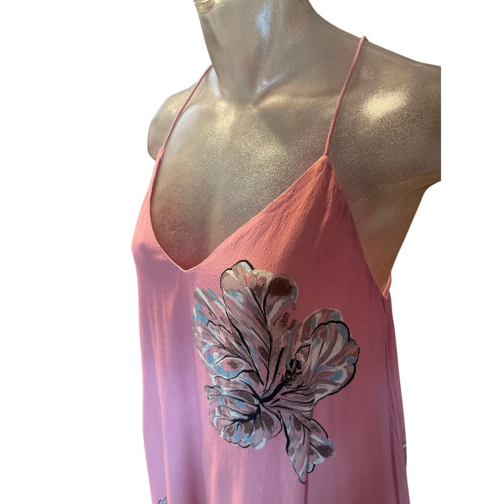 Y2K WET SEAL Printed Babydoll Mini Slip Dress Spaghetti Strap Size Small S Pink - Picture 2 of 7